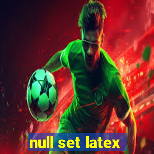 null set latex