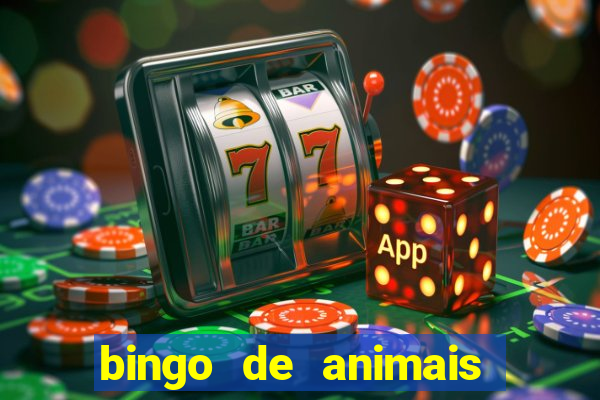 bingo de animais para educa??o infantil