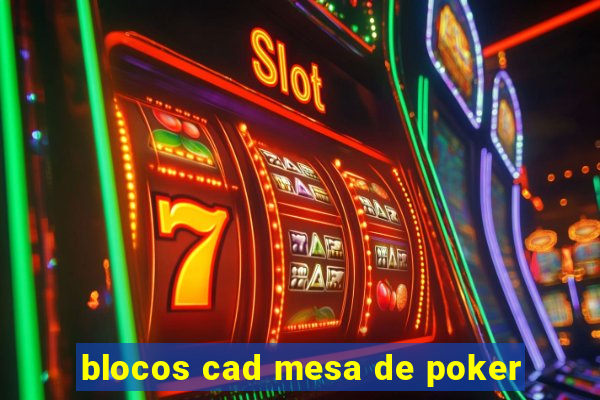 blocos cad mesa de poker