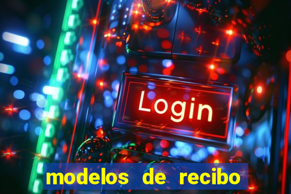 modelos de recibo de pagamento word