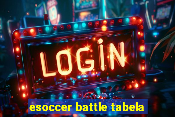 esoccer battle tabela