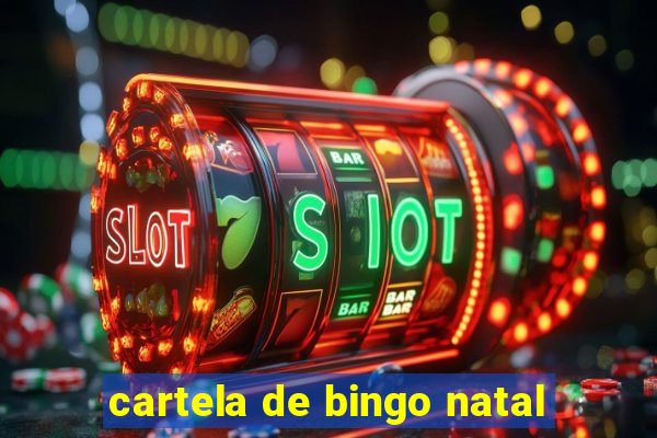 cartela de bingo natal