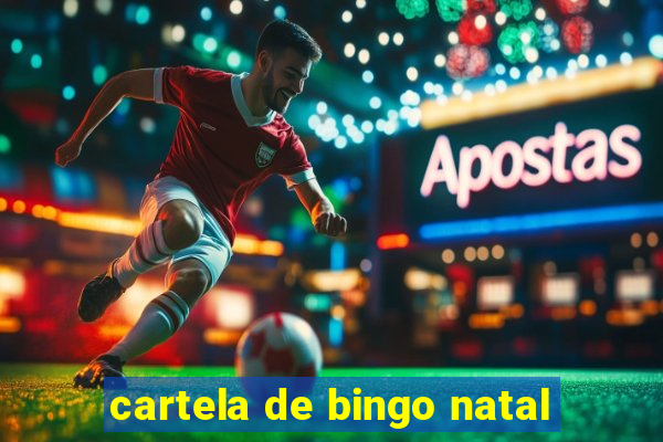 cartela de bingo natal