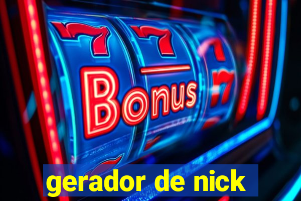 gerador de nick