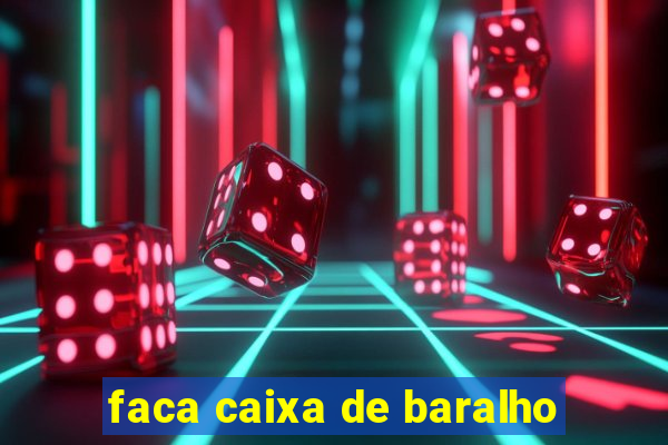 faca caixa de baralho