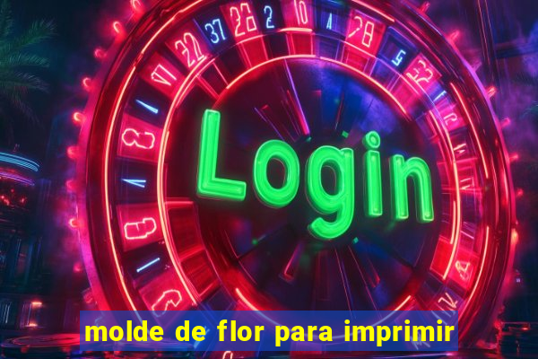 molde de flor para imprimir