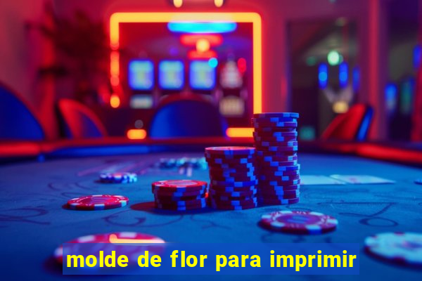 molde de flor para imprimir