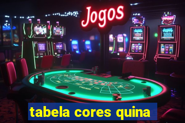 tabela cores quina