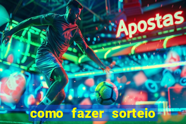 como fazer sorteio de cores online