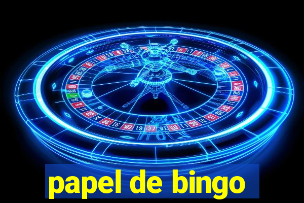 papel de bingo