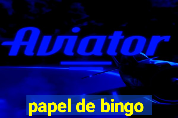 papel de bingo