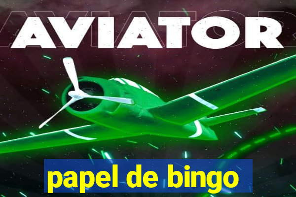 papel de bingo