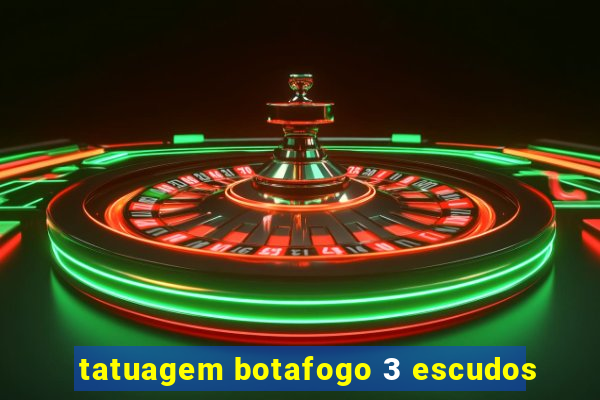 tatuagem botafogo 3 escudos