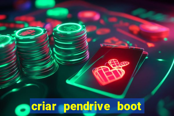 criar pendrive boot windows 10