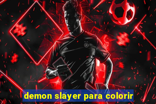 demon slayer para colorir