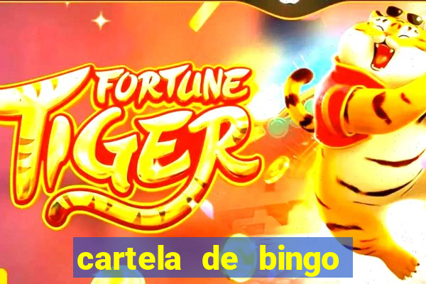 cartela de bingo cha de panela