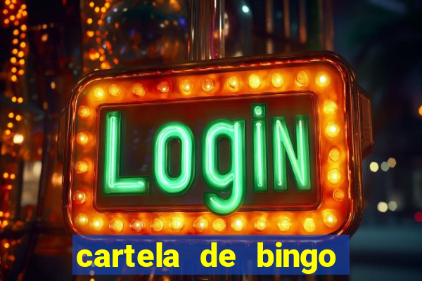 cartela de bingo cha de panela