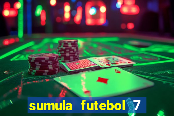 sumula futebol 7 society excel