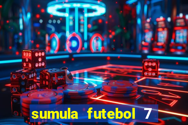 sumula futebol 7 society excel