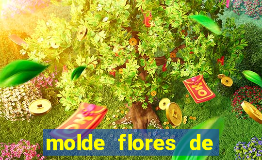 molde flores de papel para imprimir