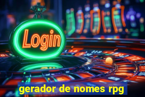 gerador de nomes rpg