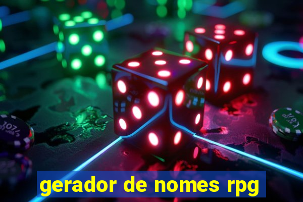 gerador de nomes rpg