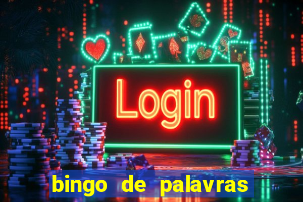 bingo de palavras de natal