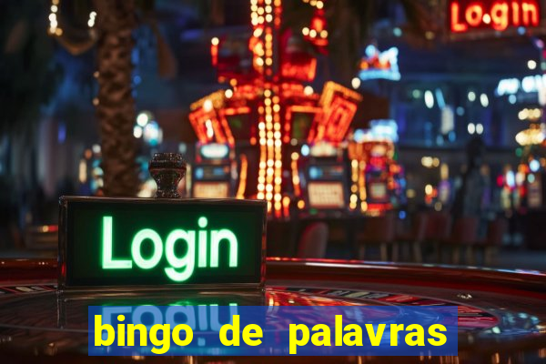 bingo de palavras de natal