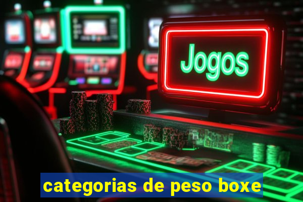 categorias de peso boxe