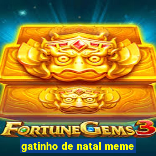 gatinho de natal meme