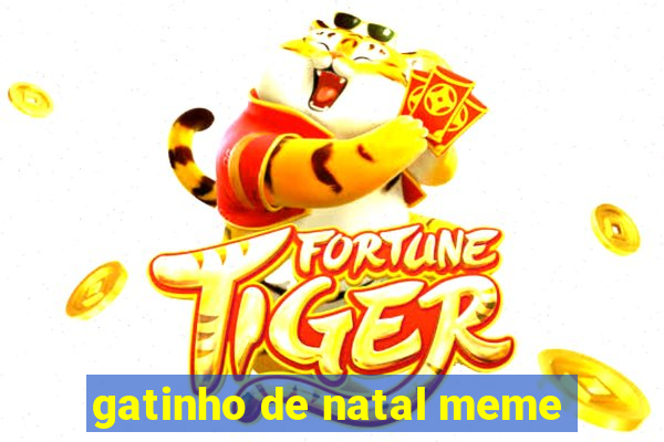 gatinho de natal meme