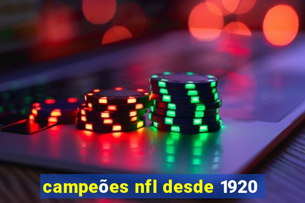 campeões nfl desde 1920