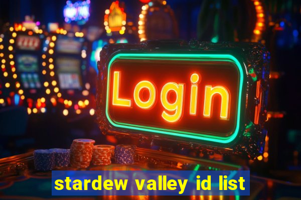 stardew valley id list