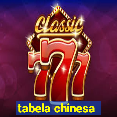 tabela chinesa