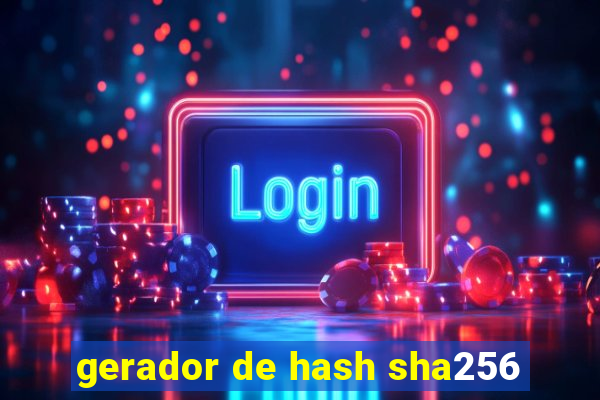 gerador de hash sha256