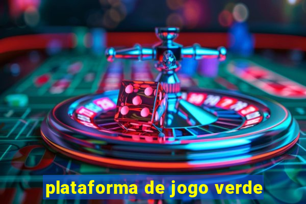 plataforma de jogo verde