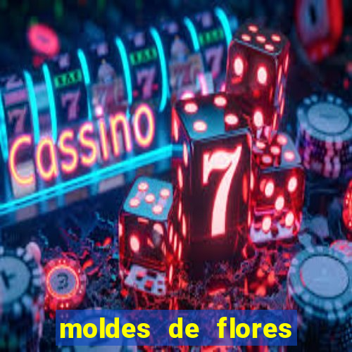 moldes de flores gigantes para imprimir