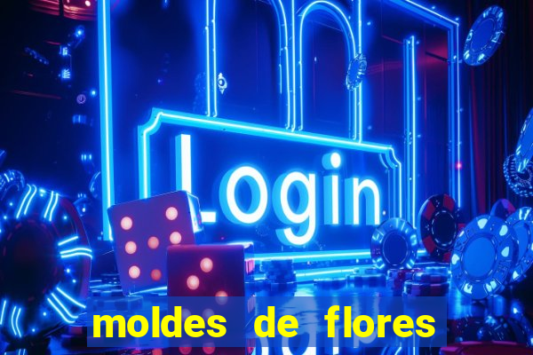 moldes de flores gigantes para imprimir