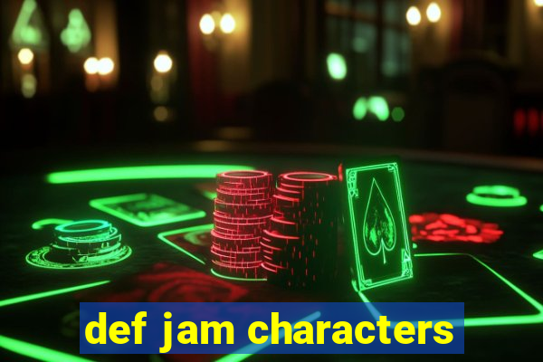 def jam characters
