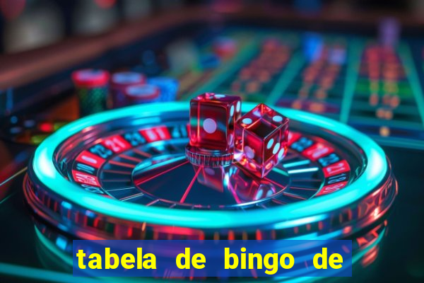 tabela de bingo de 1 a 100