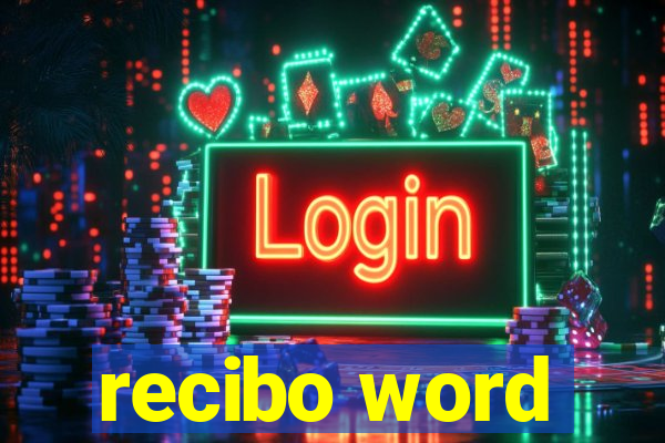 recibo word