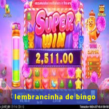 lembrancinha de bingo