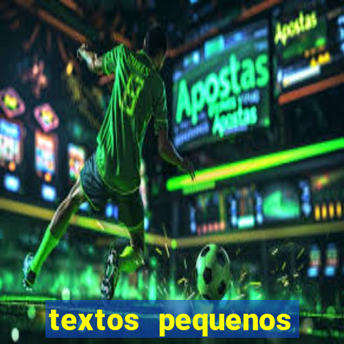 textos pequenos para alfabetizar