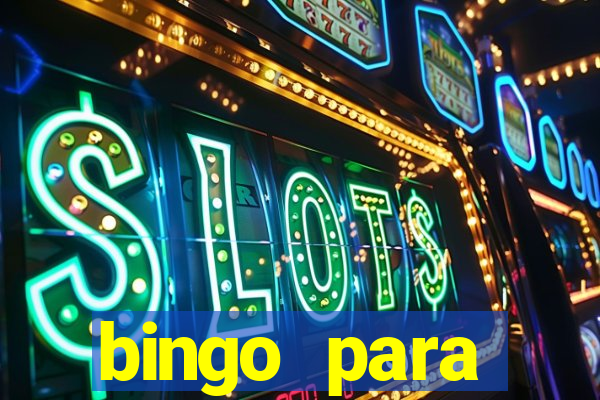 bingo para despedida de solteira para imprimir