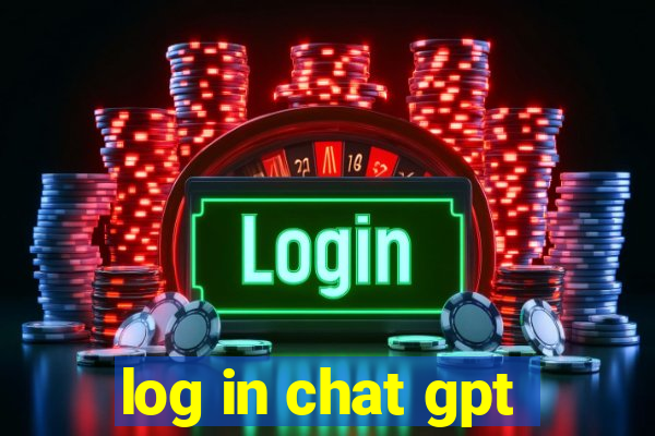 log in chat gpt