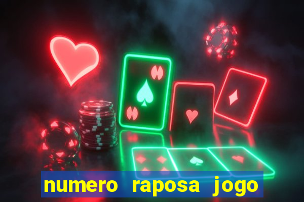 numero raposa jogo do bicho