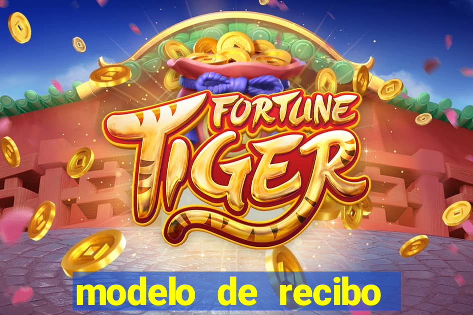 modelo de recibo de pagamento word
