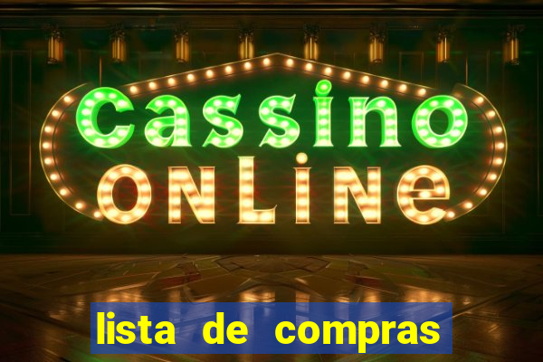 lista de compras supermercado para imprimir