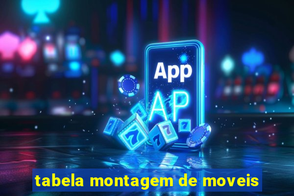tabela montagem de moveis