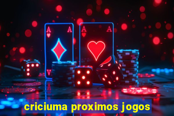 criciuma proximos jogos